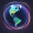 Logo and icon for Earth, a ChatGPT plugin with description: Generates a map image based on provided location, tilt and style..