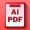 Logo and icon for Ai PDF, a ChatGPT plugin with description: Super-fast, interactive chats with PDFs of any size, complete with page references for fact checking..
