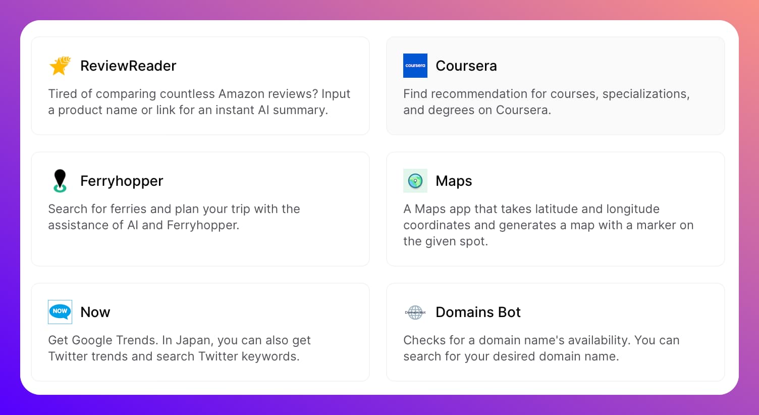 Picture of app interface