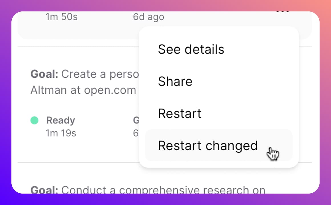 Picture of app interface