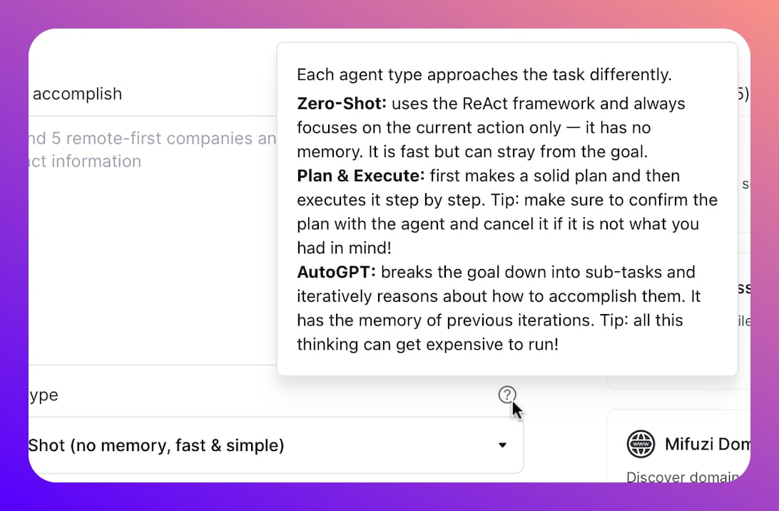 Picture of app interface